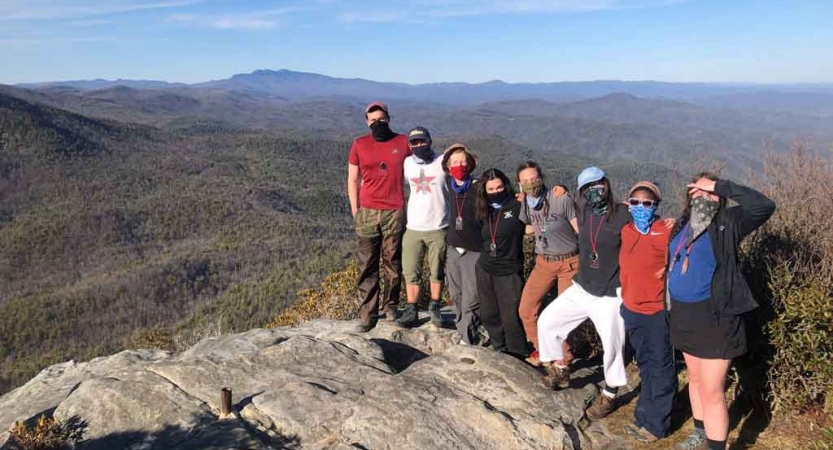 adult backpacking course in blue ridge mountains